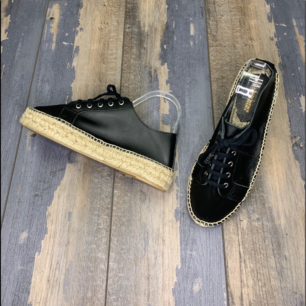 🖤Saks fifth ave🖤 leather espadrille sneakers sz9